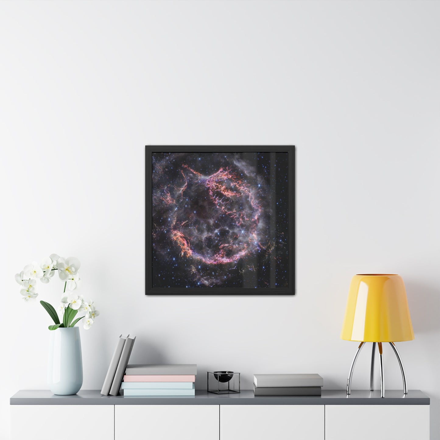 Cassiopeia A, Hand Crafted Wooden Framed Poster