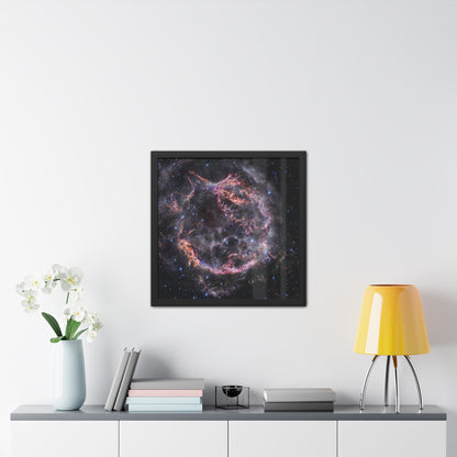 Cassiopeia A, Hand Crafted Wooden Framed Poster