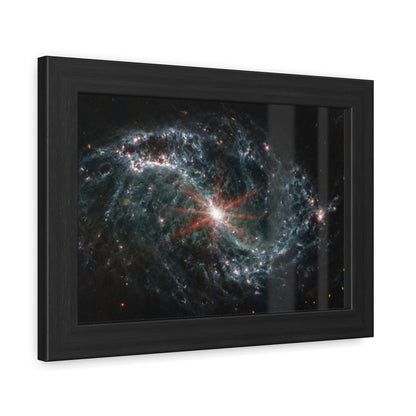 Intricate Networks of Gas and Dust in Nearby Galaxies, Hand Crafted Wooden Framed Poster