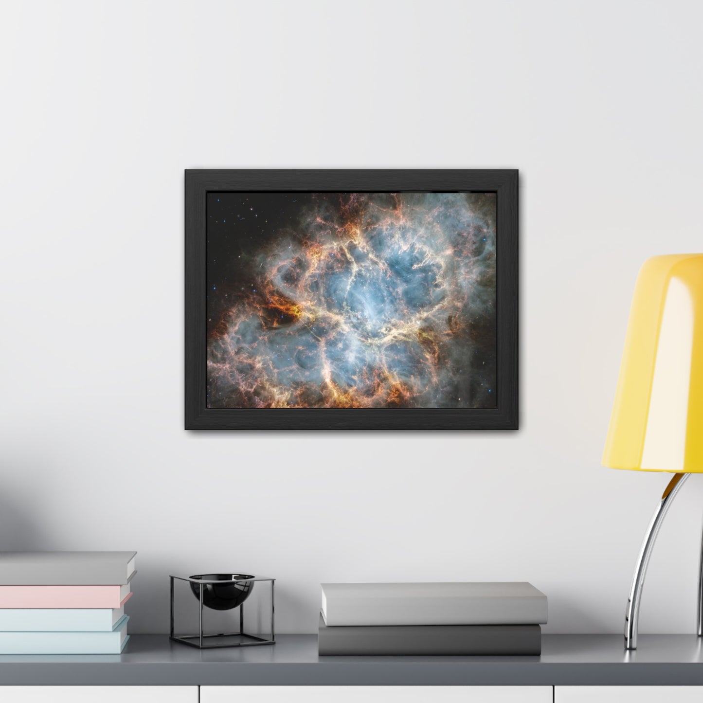 The Crab Nebula, Hand Crafted Wooden Framed Poster