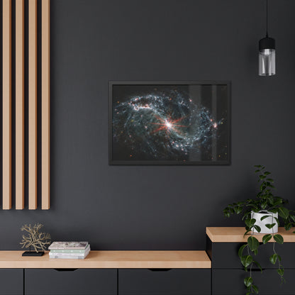 Intricate Networks of Gas and Dust in Nearby Galaxies, Hand Crafted Wooden Framed Poster