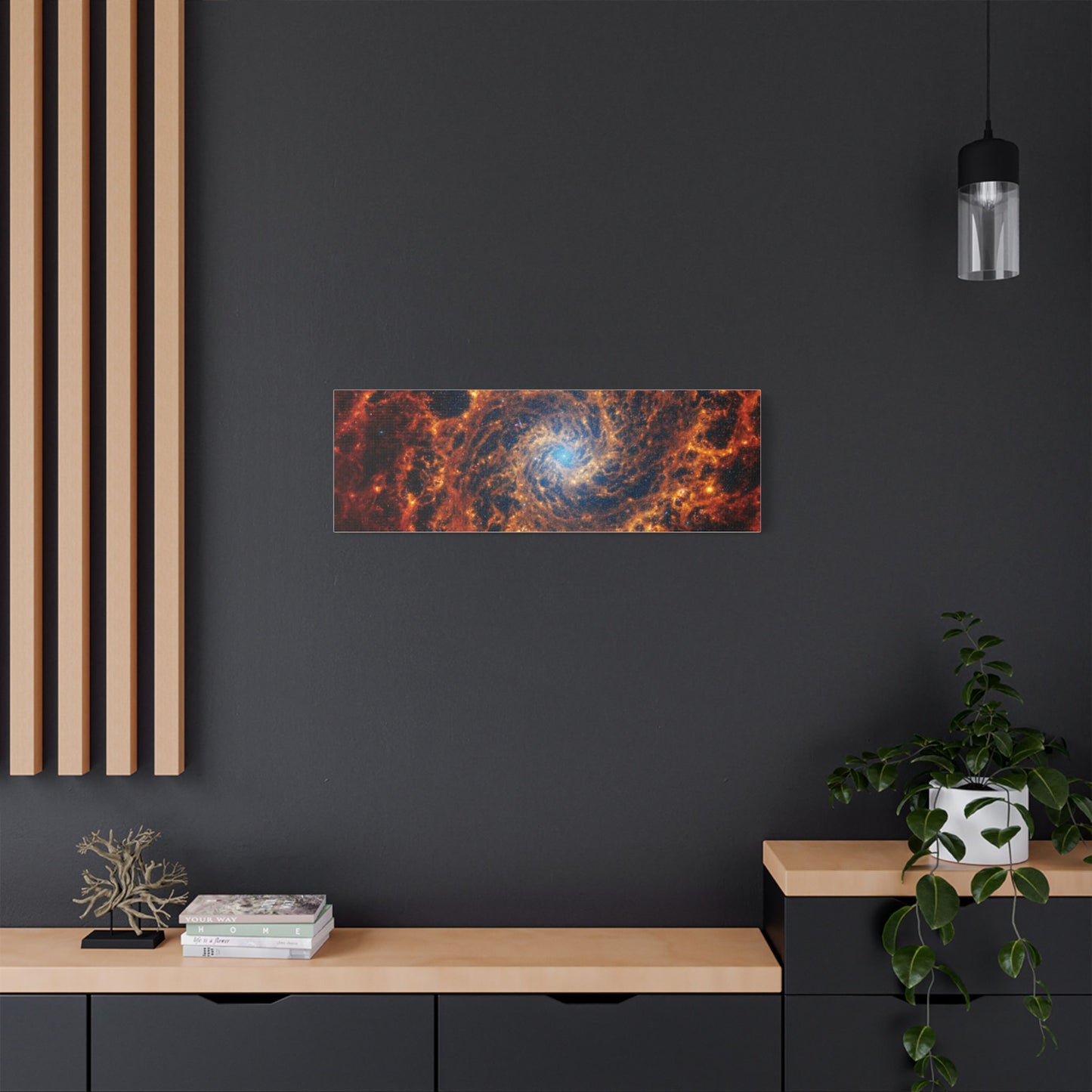 Spiral Galaxy NGC 628, Satin Canvas, Stretched