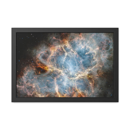 The Crab Nebula, Hand Crafted Wooden Framed Poster