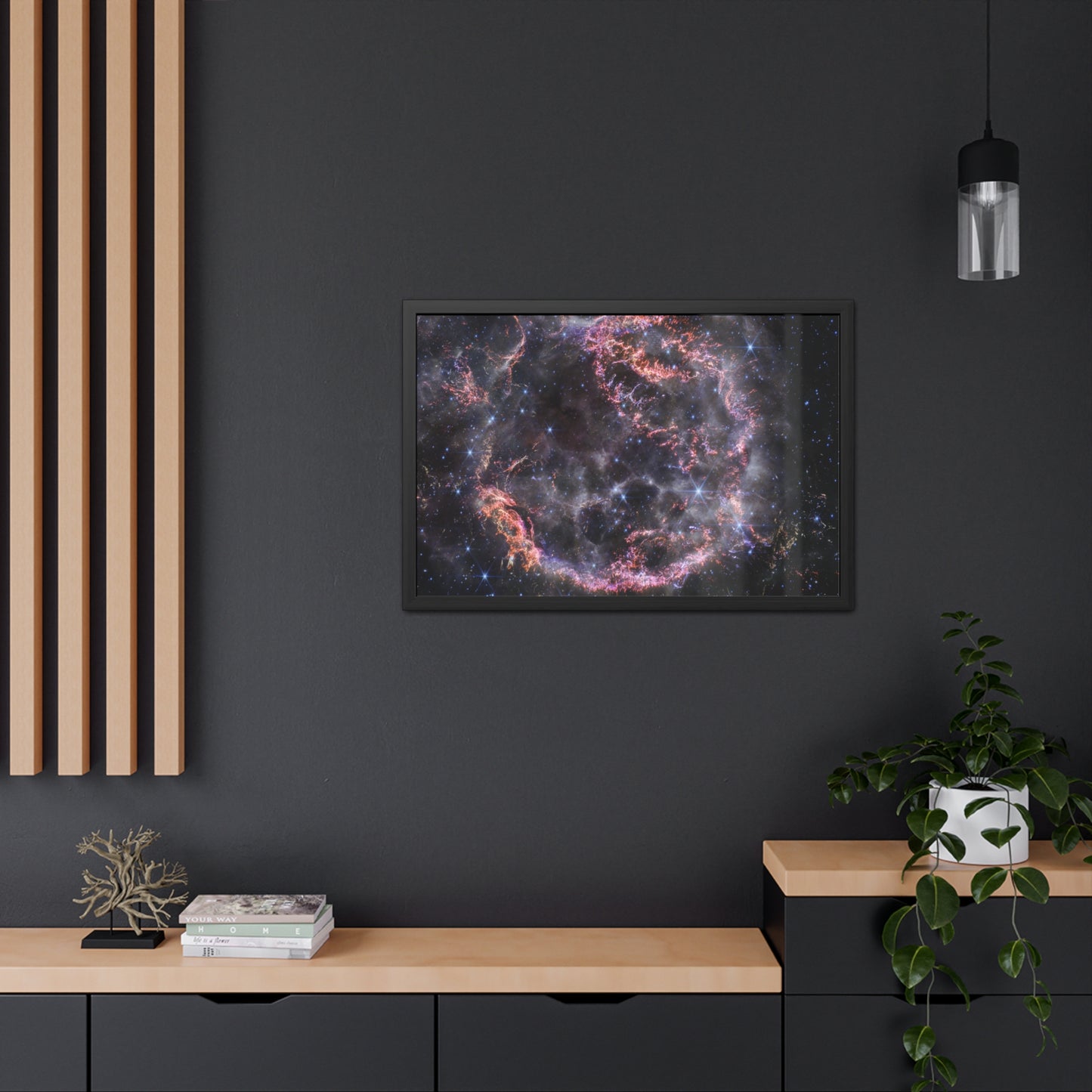 Cassiopeia A, Hand Crafted Wooden Framed Poster