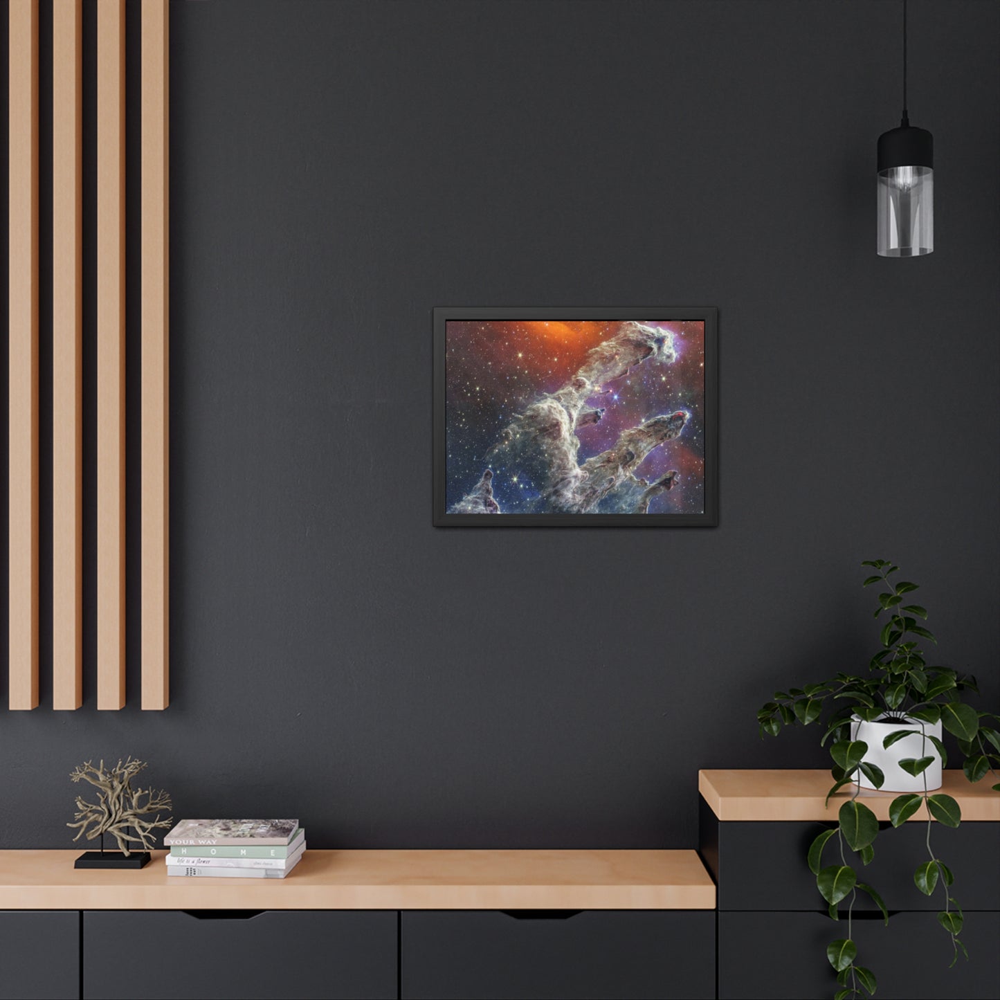 Pillars of Creation, Hand Crafted Wooden Framed Poster