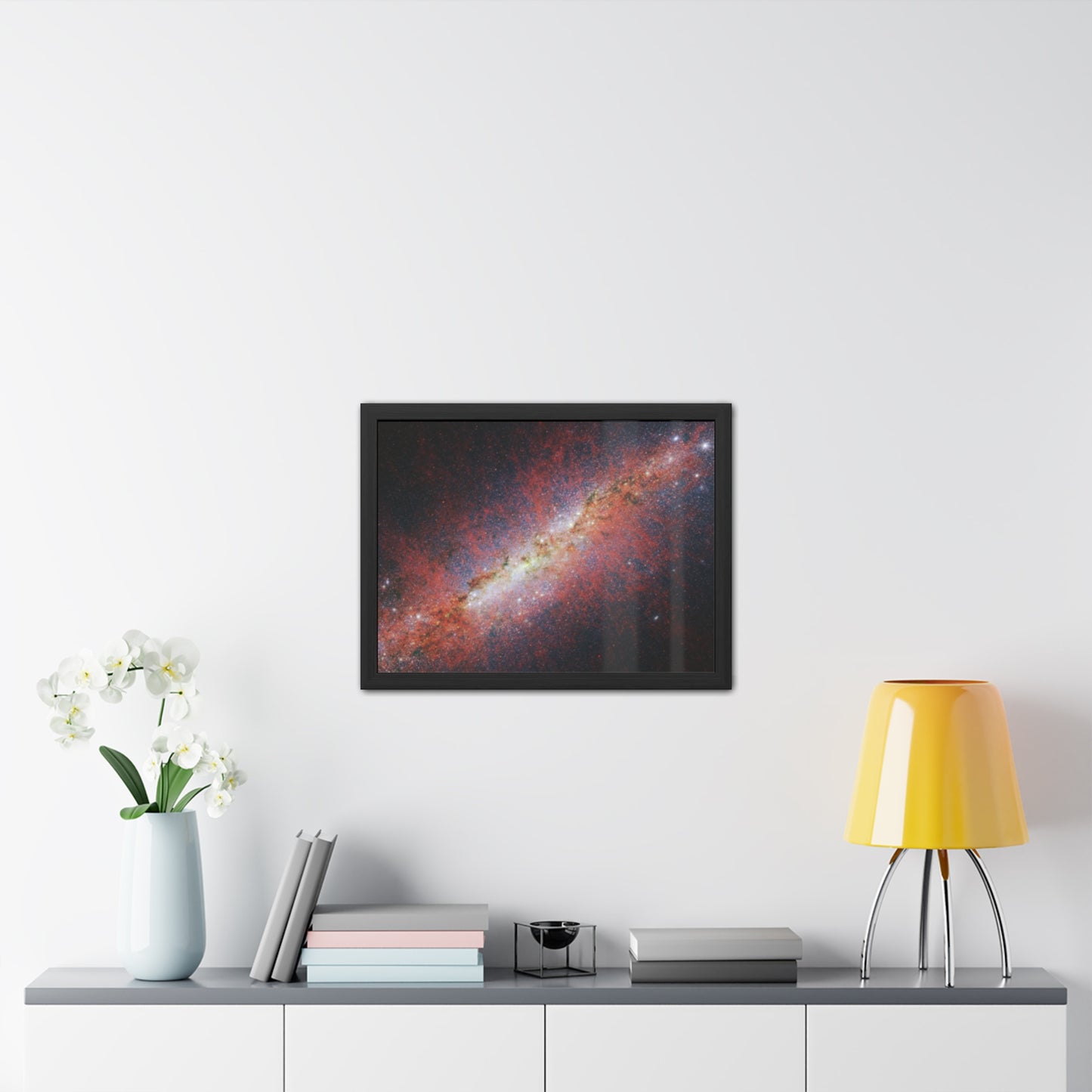 M82, Satin Hand Crafter Wooden Framed Poster