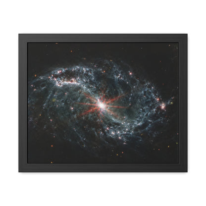 Intricate Networks of Gas and Dust in Nearby Galaxies, Hand Crafted Wooden Framed Poster