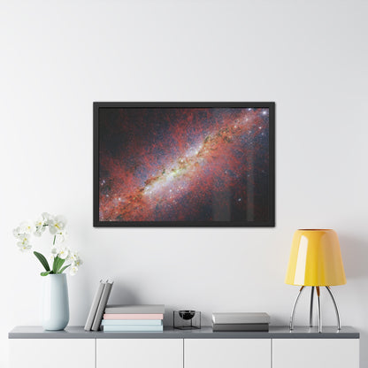 M82, Satin Hand Crafter Wooden Framed Poster