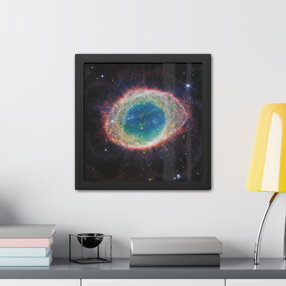 Ring Nebula, Hand Crafted Wooden Framed Poster