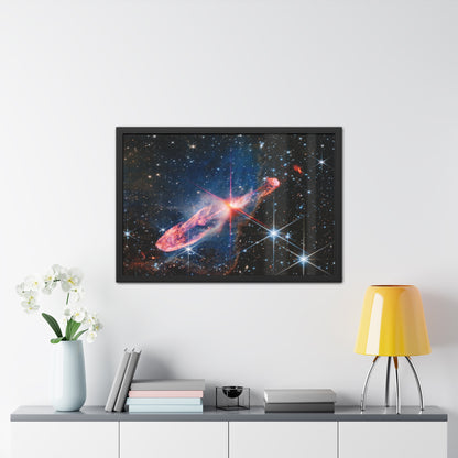 Herbig-Haro 46/47, Hand Crafted Wooden Framed Posters