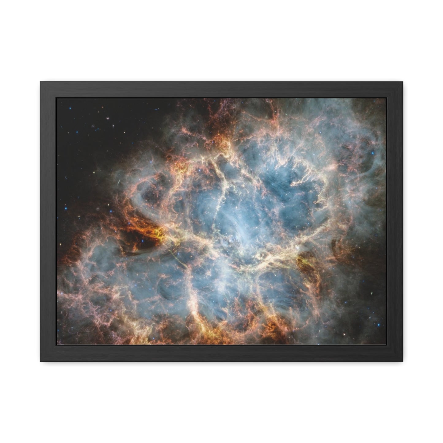 The Crab Nebula, Hand Crafted Wooden Framed Poster