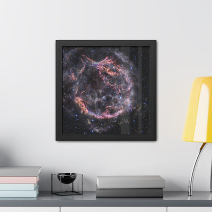 Cassiopeia A, Hand Crafted Wooden Framed Poster