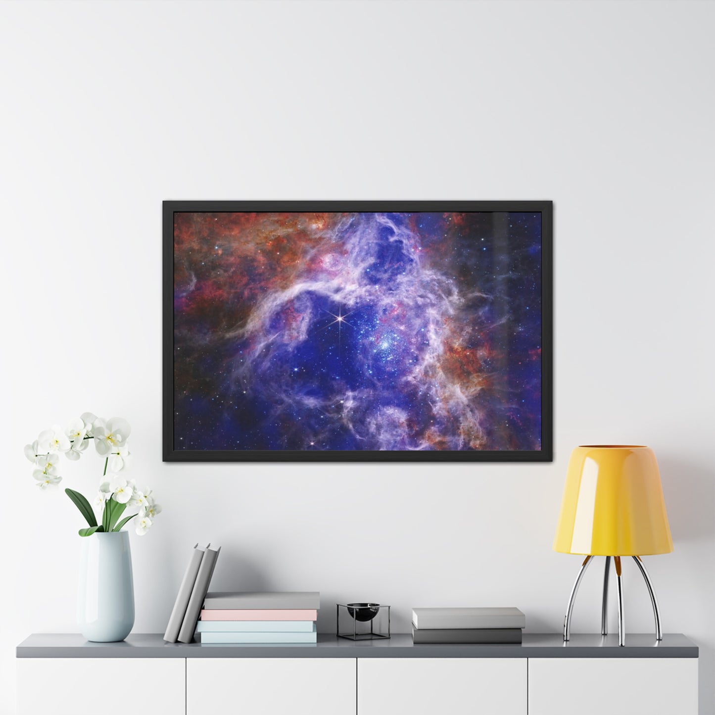 The Tarantula Nebula, Hand Crafter Wooden Framed Poster