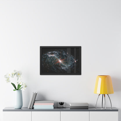 Intricate Networks of Gas and Dust in Nearby Galaxies, Hand Crafted Wooden Framed Poster