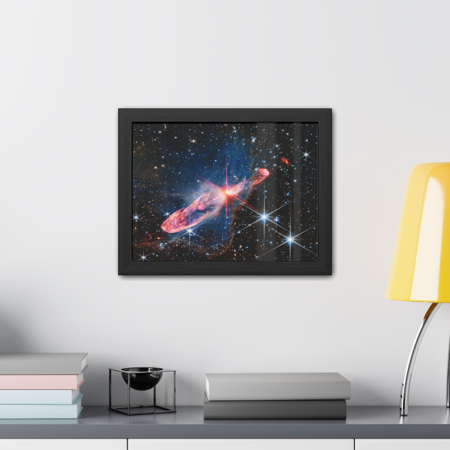 Herbig-Haro 46/47, Hand Crafted Wooden Framed Posters