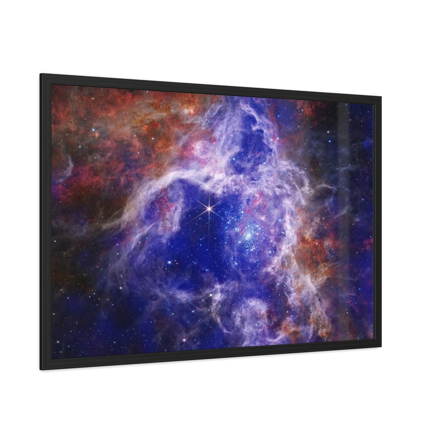 The Tarantula Nebula, Hand Crafter Wooden Framed Poster