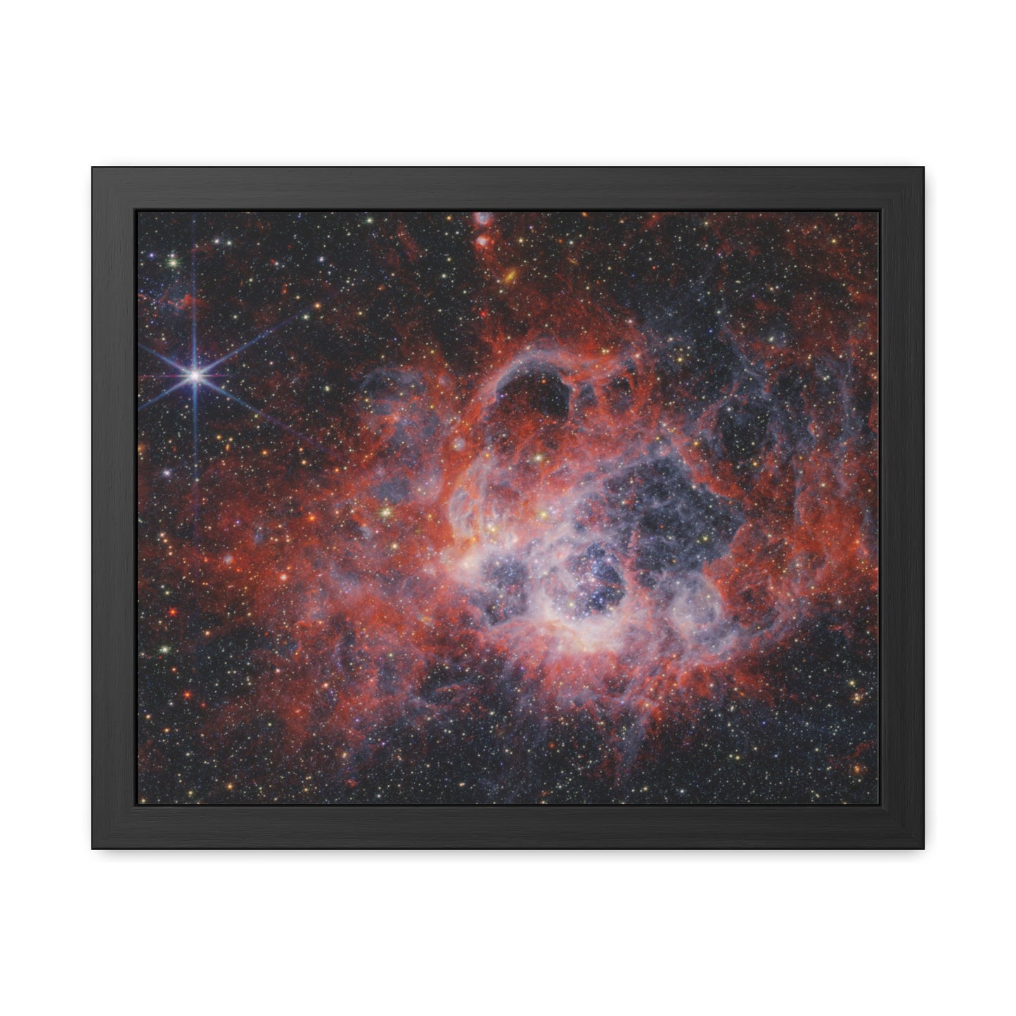 NGC 604, Hand Crafted Wooden Framed Poster