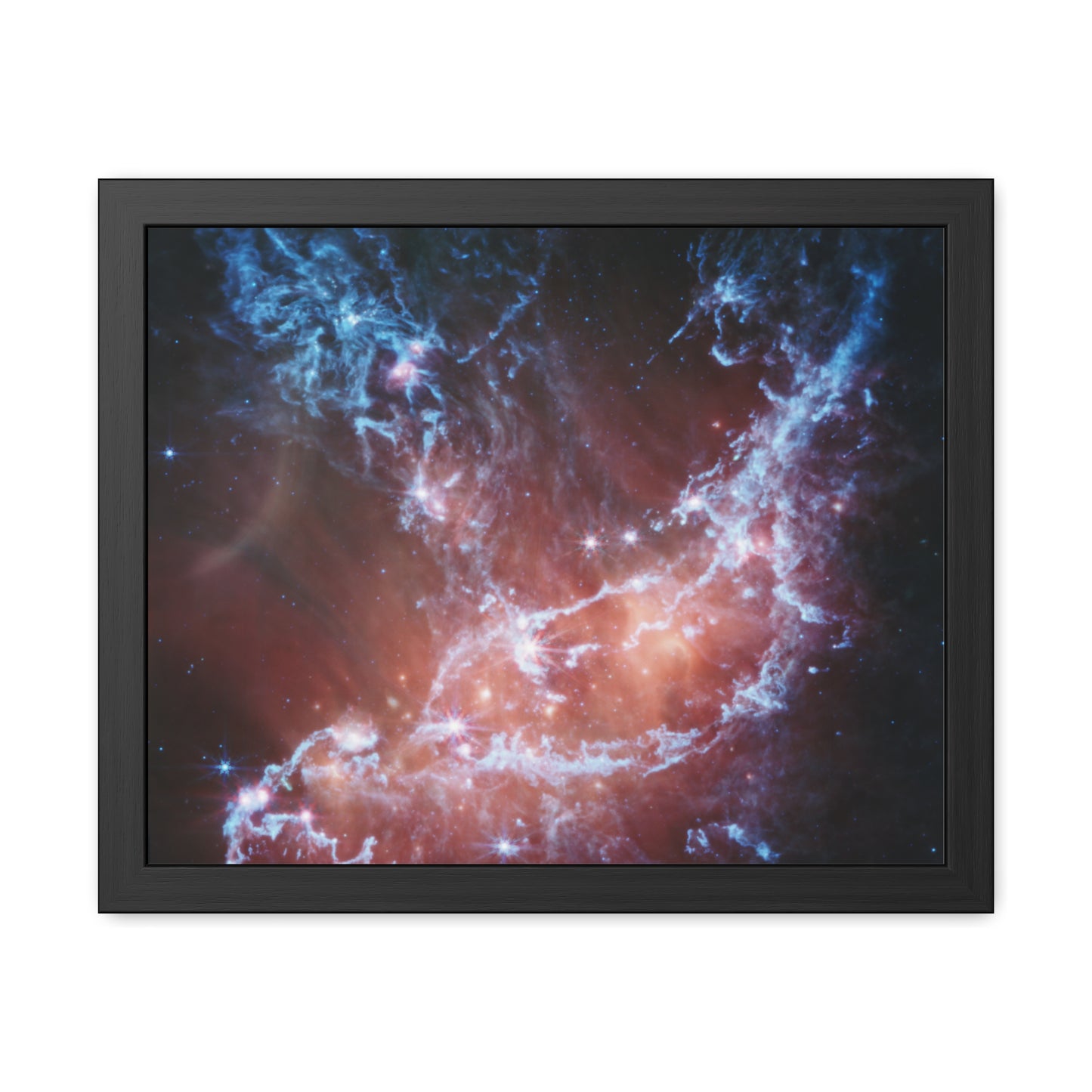 NGC 346, Hand Crafted Wooden Framed Poster