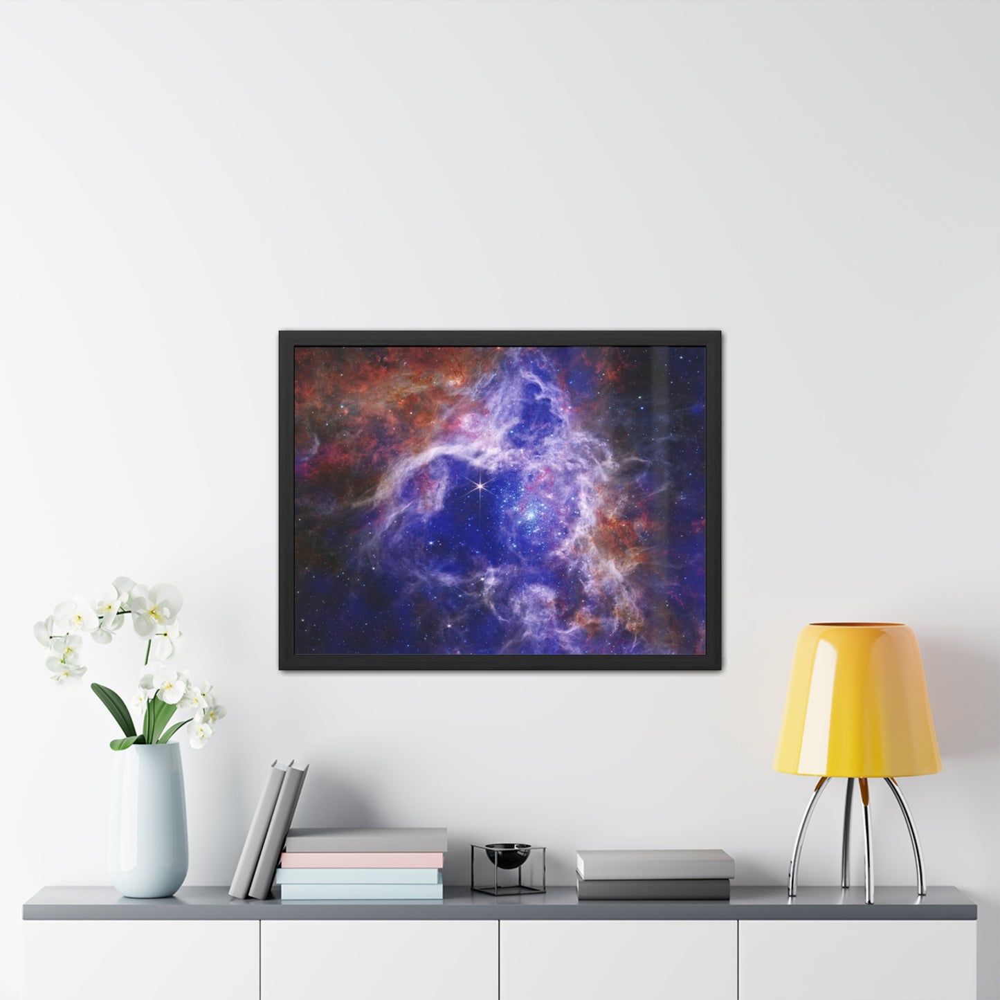 The Tarantula Nebula, Hand Crafter Wooden Framed Poster