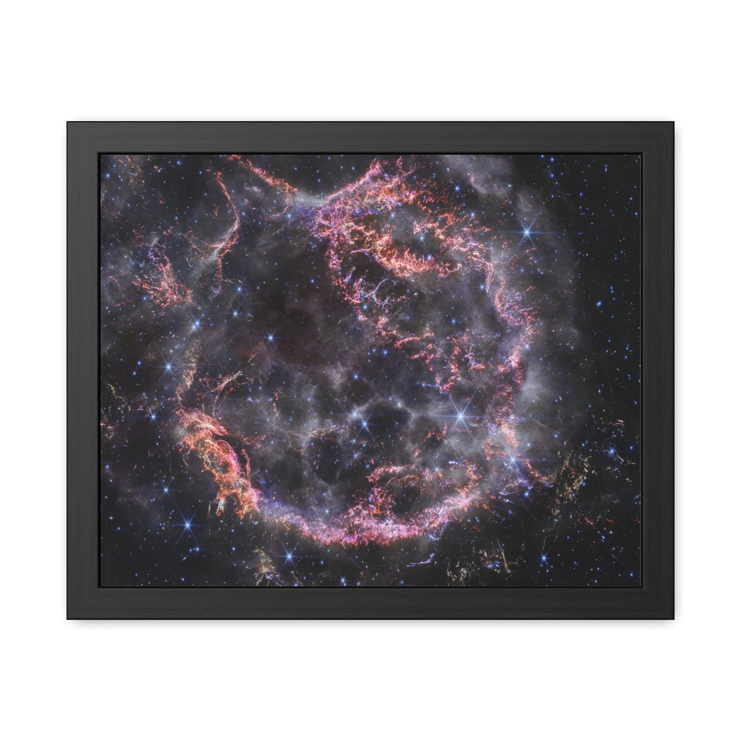 Cassiopeia A, Hand Crafted Wooden Framed Poster