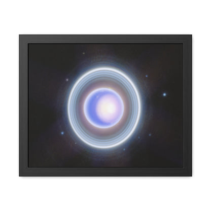 Uranus Close-up, Hand Crafted Wooden Framed Poster