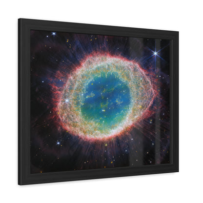 Ring Nebula, Hand Crafted Wooden Framed Poster