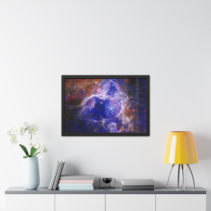 The Tarantula Nebula, Hand Crafter Wooden Framed Poster