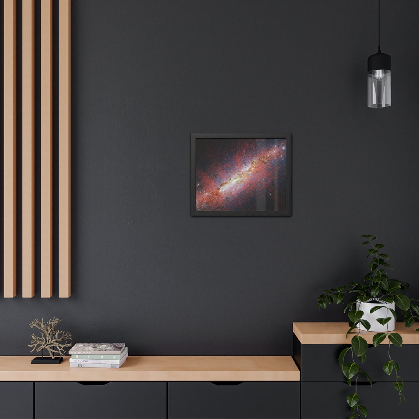 M82, Satin Hand Crafter Wooden Framed Poster