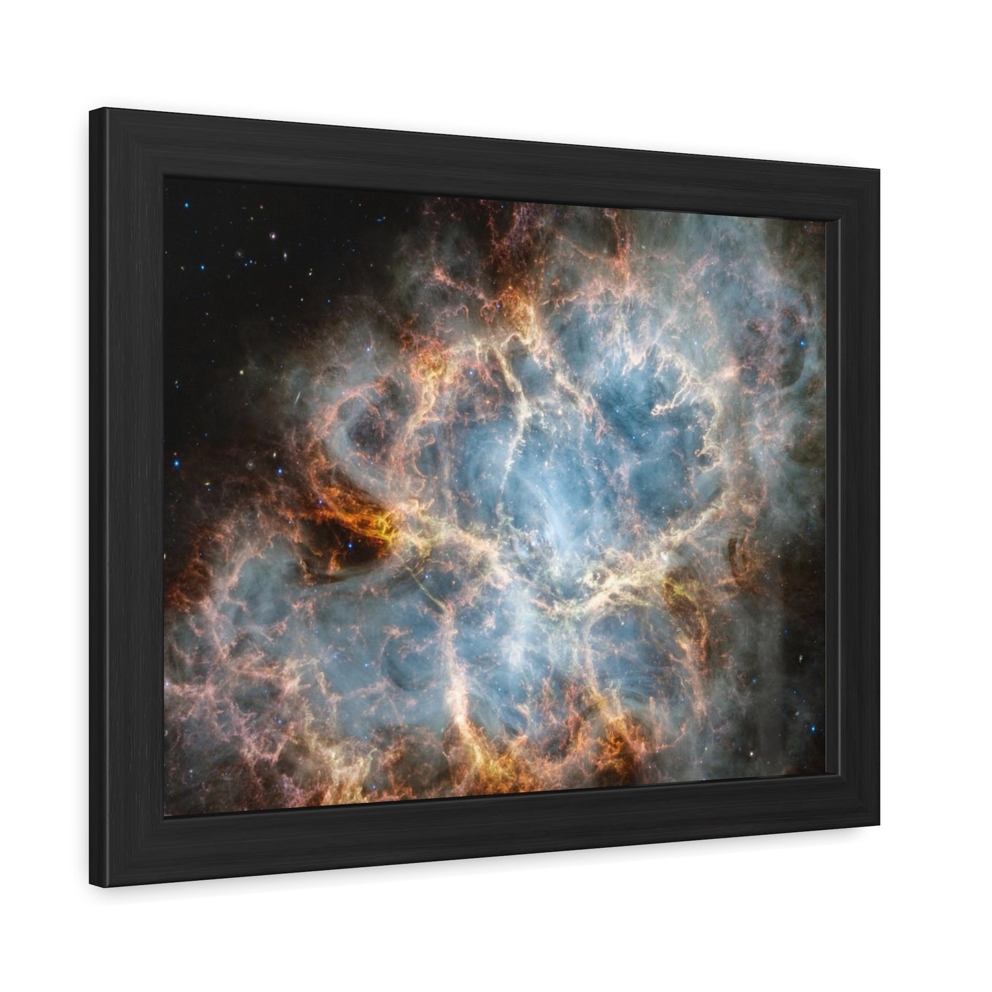 The Crab Nebula, Hand Crafted Wooden Framed Poster