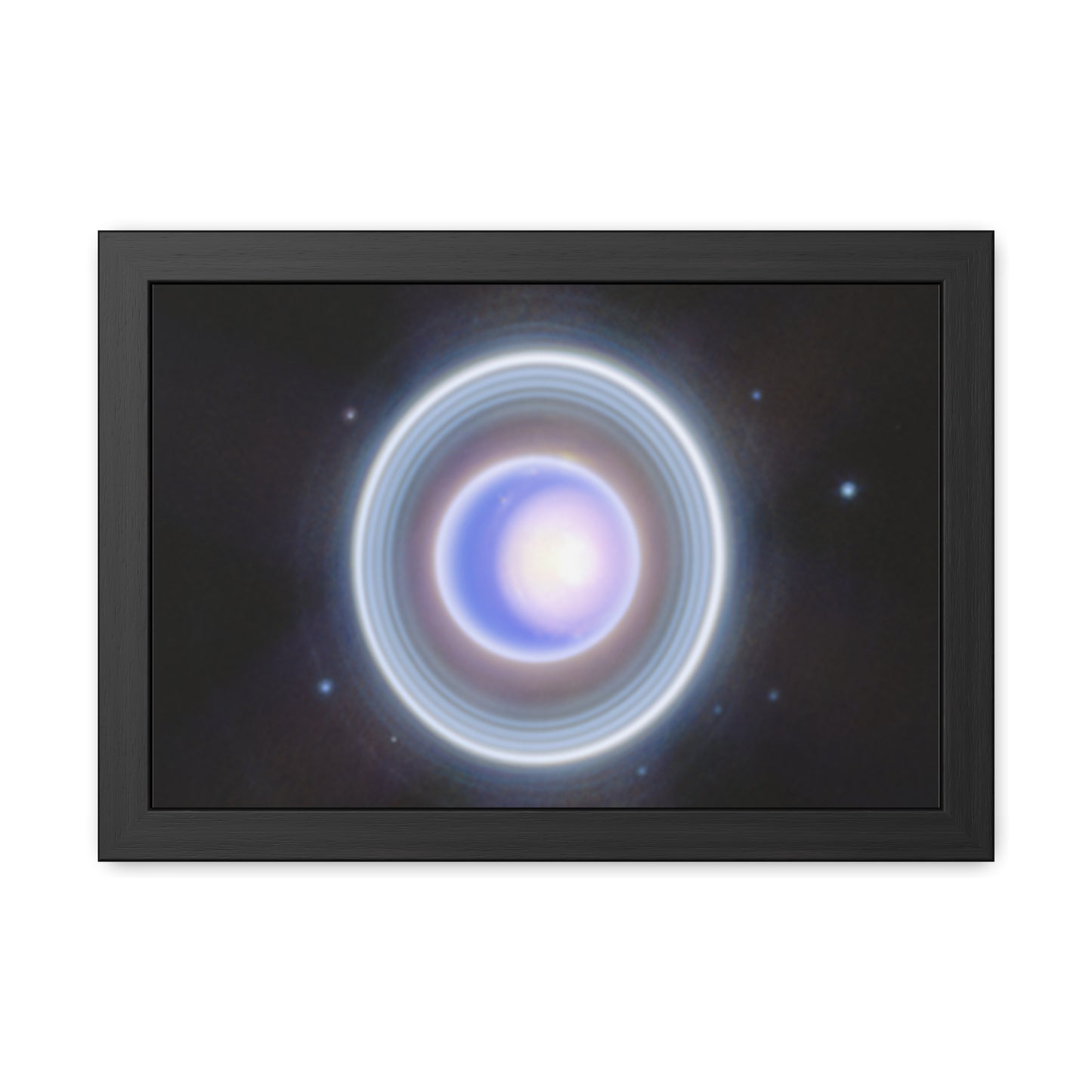 Uranus Close-up, Hand Crafted Wooden Framed Poster