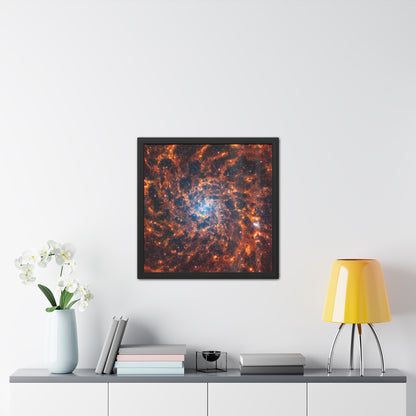 Spiral Galaxy IC 5332, Hand Crafted Wooden Framed Poster