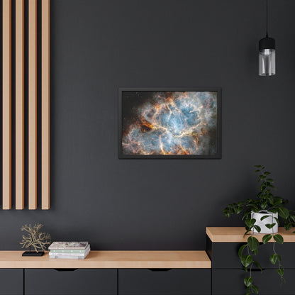 The Crab Nebula, Hand Crafted Wooden Framed Poster