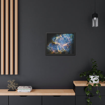 Crab Nebula, Hand Crafted Wooden Framed Poster