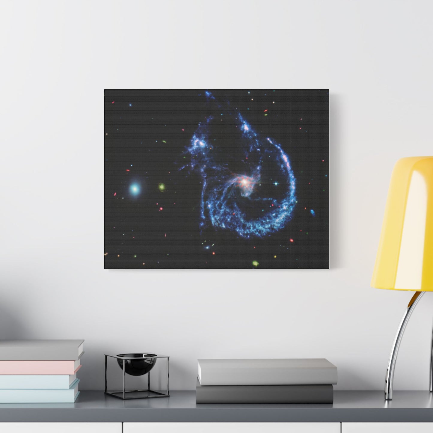 Arp 107 Supermassive Blackhole, Satin Canvas, Stretched