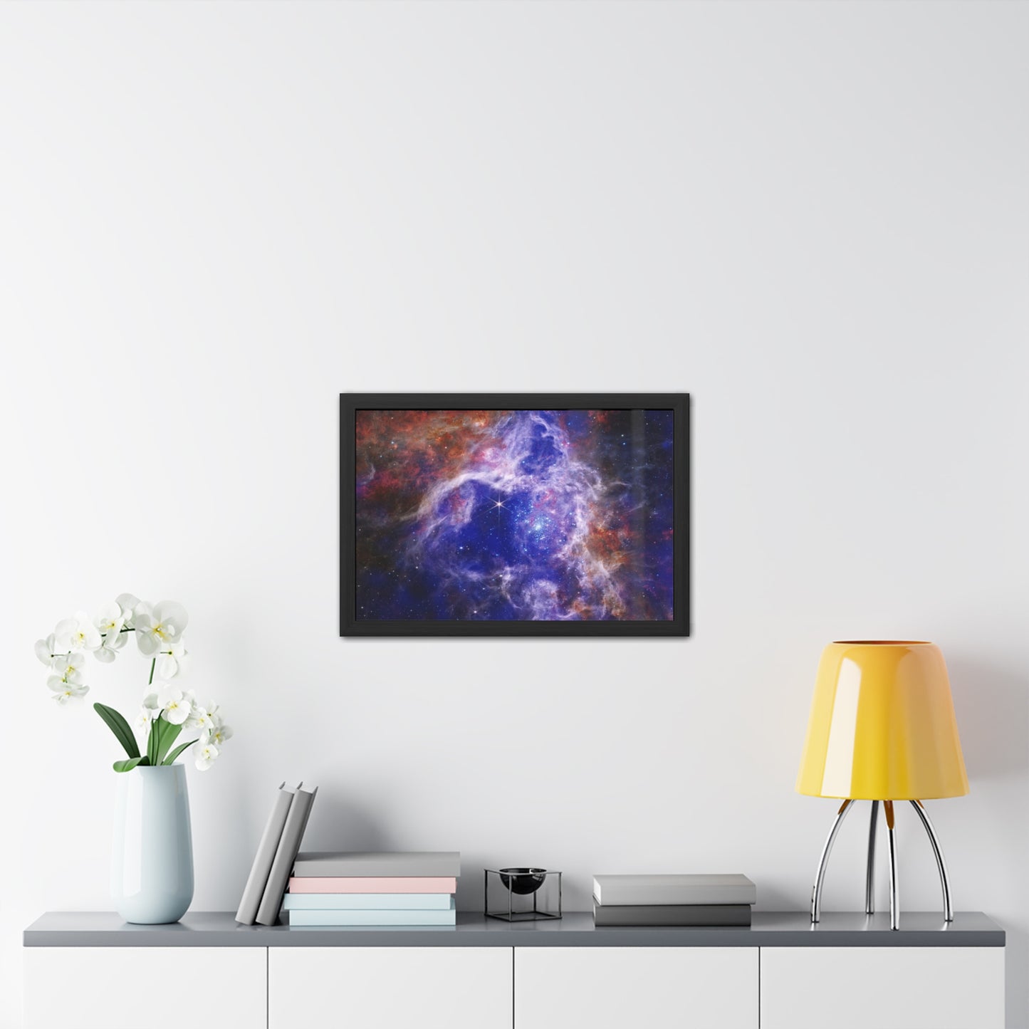 The Tarantula Nebula, Hand Crafter Wooden Framed Poster