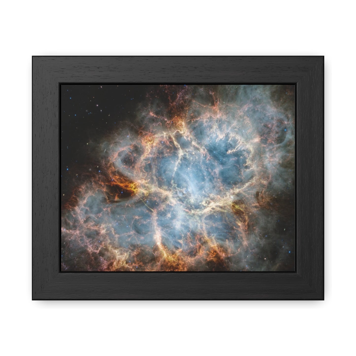 The Crab Nebula, Hand Crafted Wooden Framed Poster