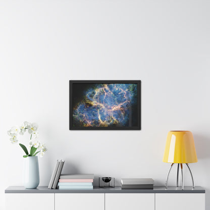 Crab Nebula, Hand Crafted Wooden Framed Poster