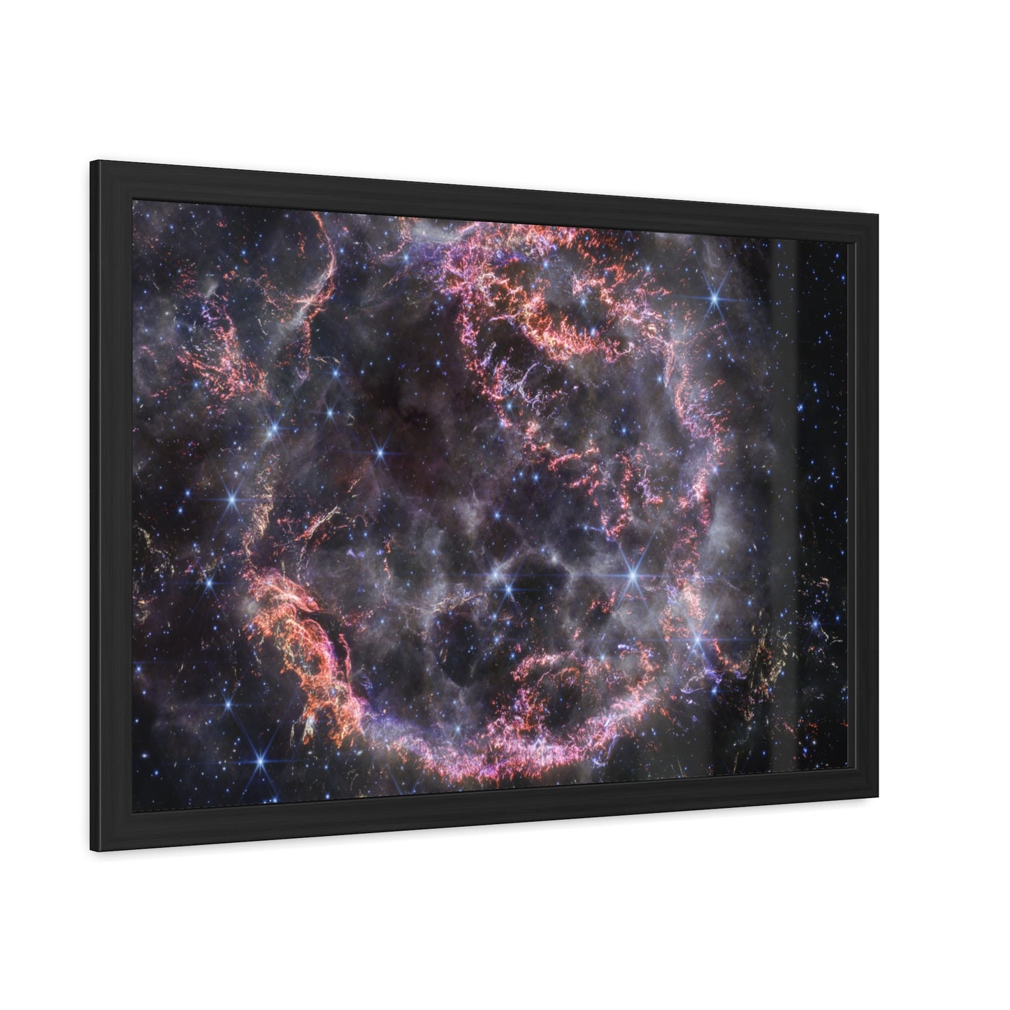 Cassiopeia A, Hand Crafted Wooden Framed Poster