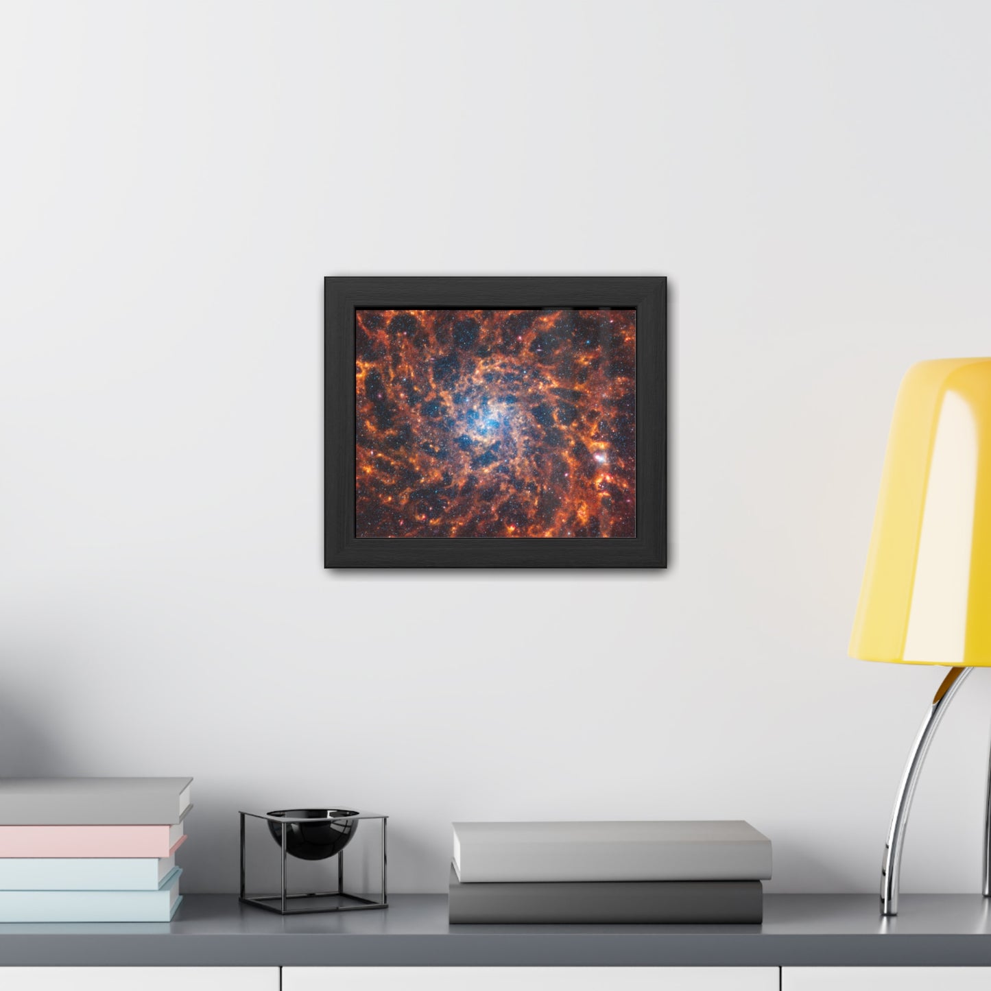 Spiral Galaxy IC 5332, Hand Crafted Wooden Framed Poster