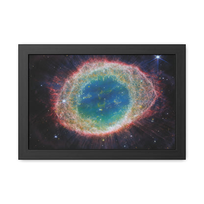 Ring Nebula, Hand Crafted Wooden Framed Poster