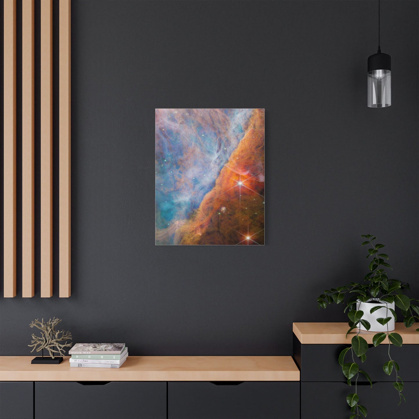 Orion Bar, Satin Canvas, Stretched