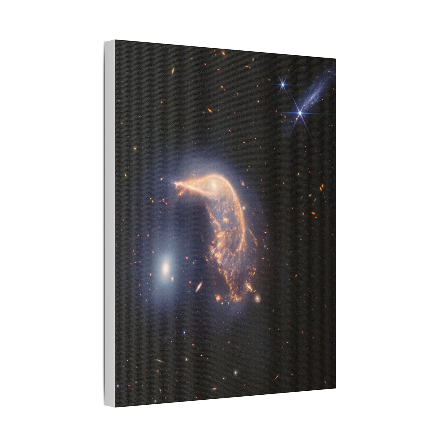 Interacting Galaxies Arp 142, Satin Canvas, Stretched