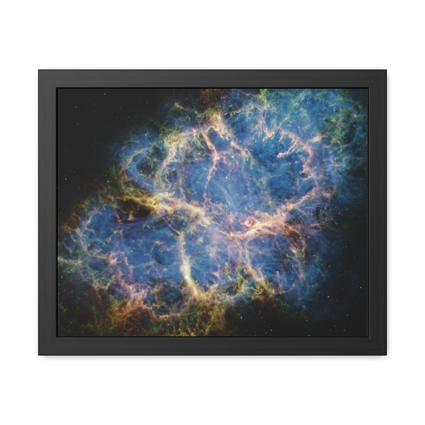 Crab Nebula, Hand Crafted Wooden Framed Poster