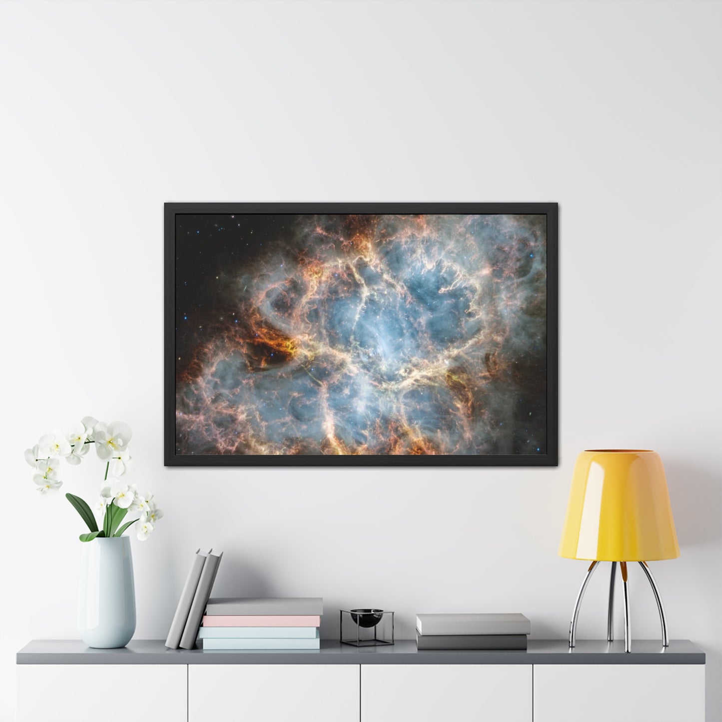 The Crab Nebula, Hand Crafted Wooden Framed Poster