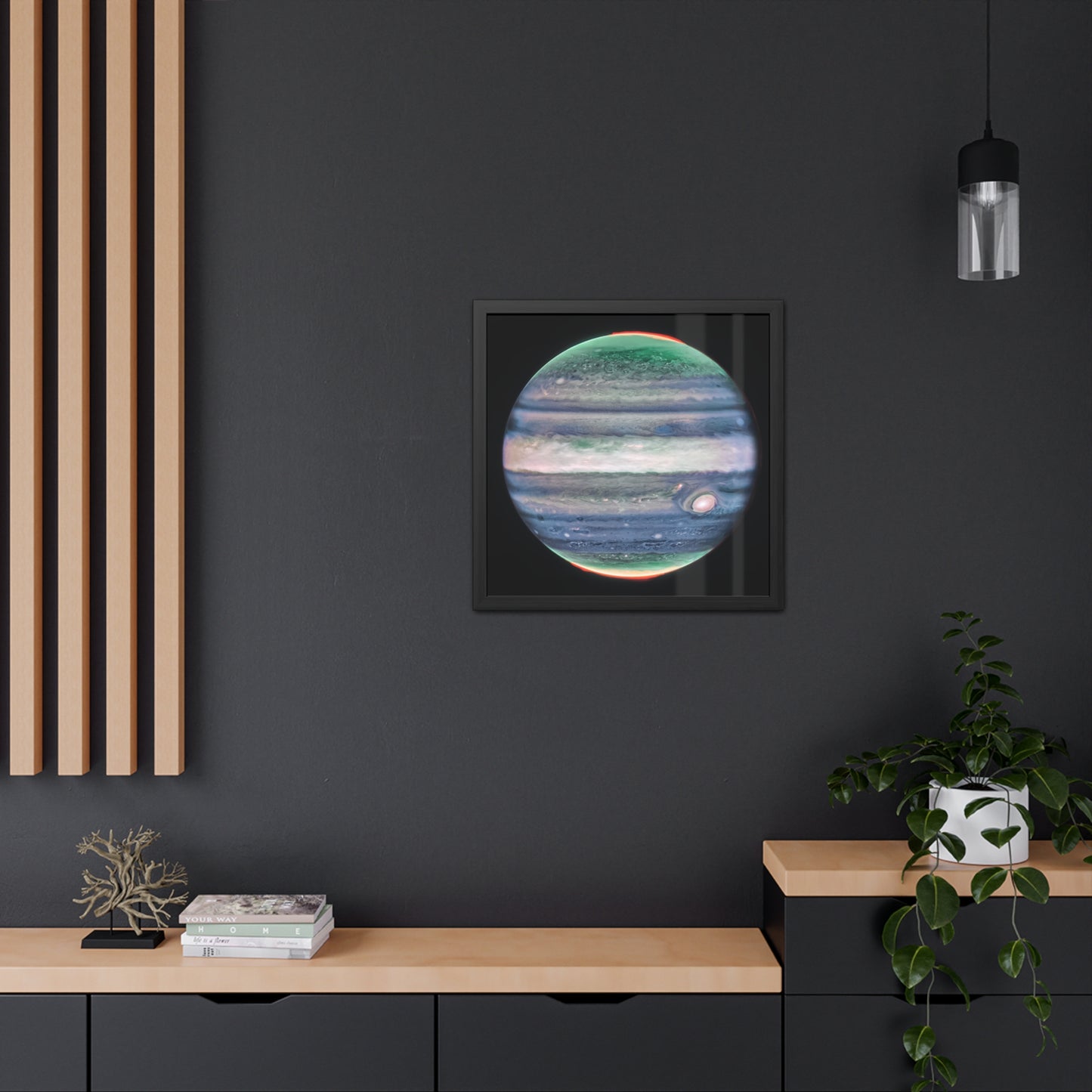 Jupiter, Hand Crafted Wooden Framed Poster