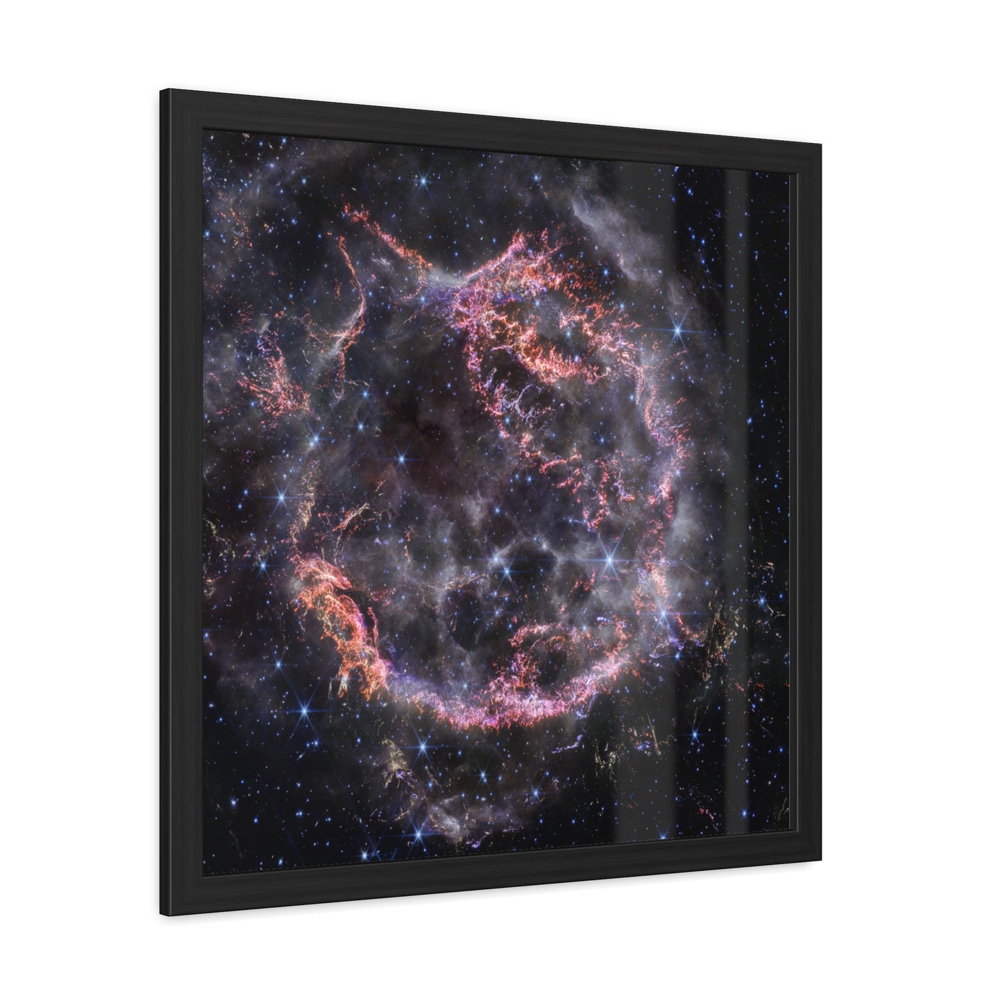 Cassiopeia A, Hand Crafted Wooden Framed Poster