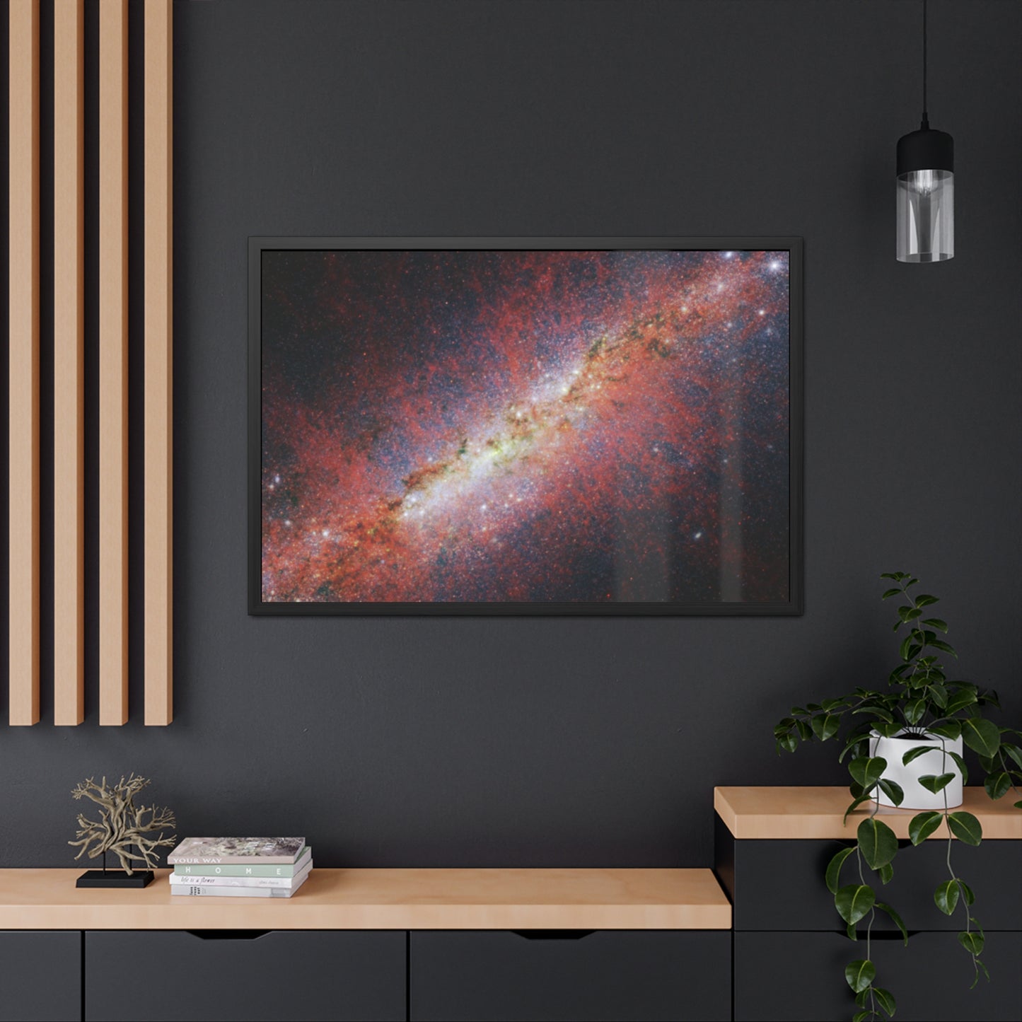 M82, Satin Hand Crafter Wooden Framed Poster