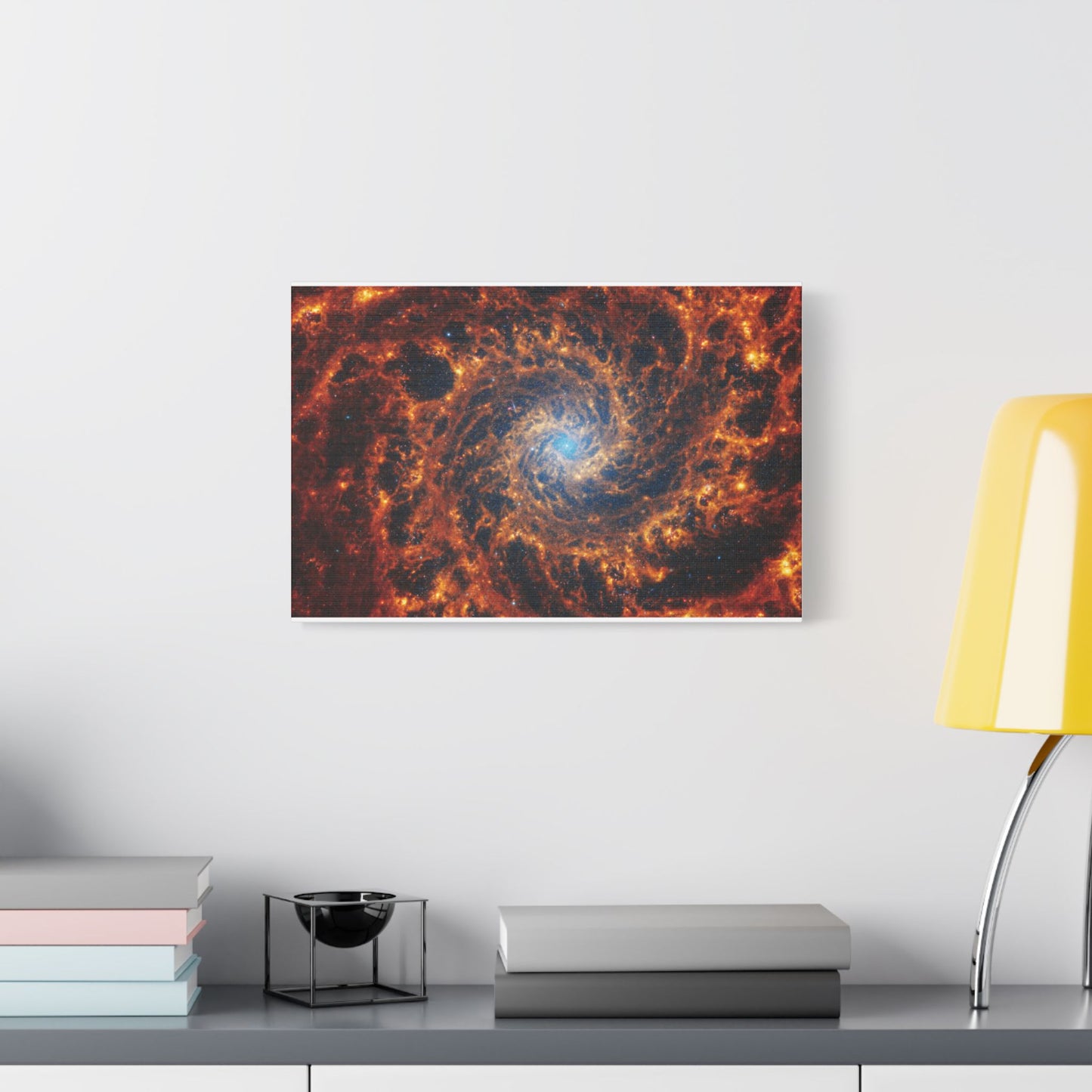 Spiral Galaxy NGC 628, Satin Canvas, Stretched