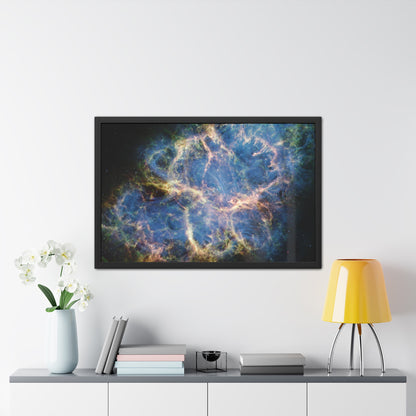 Crab Nebula, Hand Crafted Wooden Framed Poster