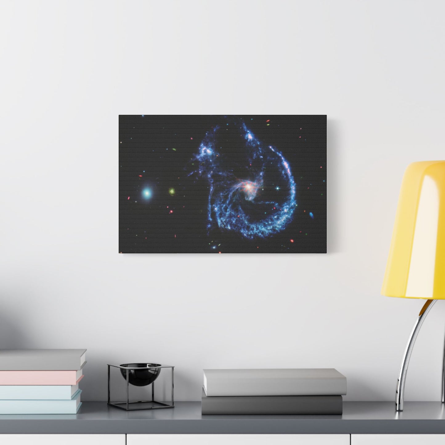 Arp 107 Supermassive Blackhole, Satin Canvas, Stretched